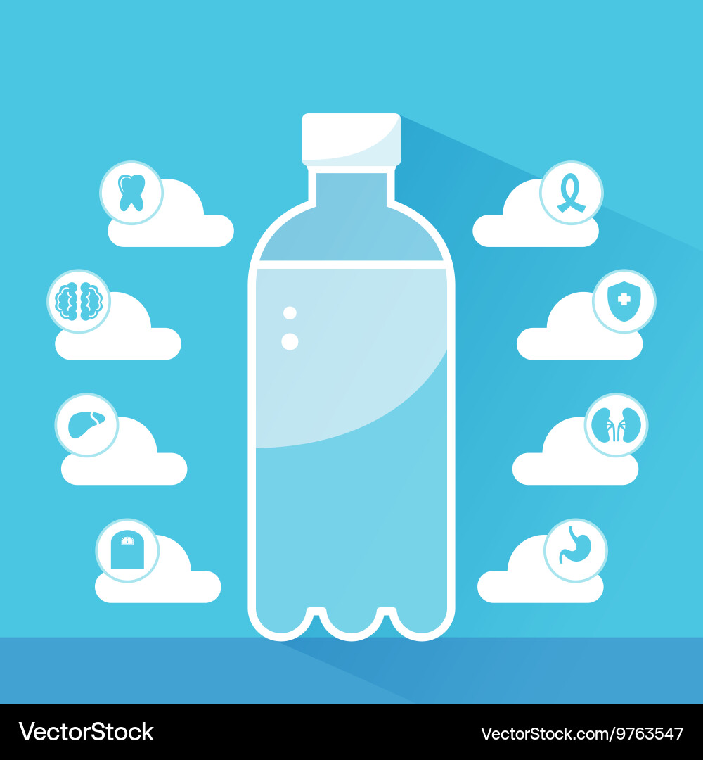 Water health benefits infographics template Vector Image