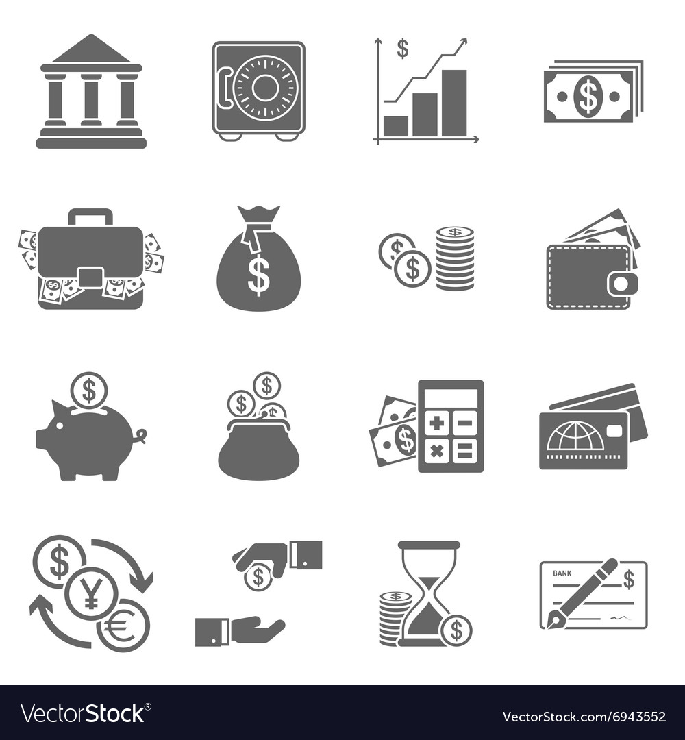 Business finance icons