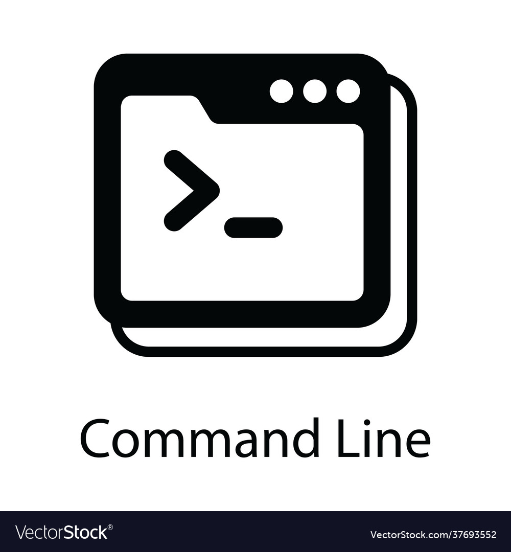 Command line Royalty Free Vector Image - VectorStock