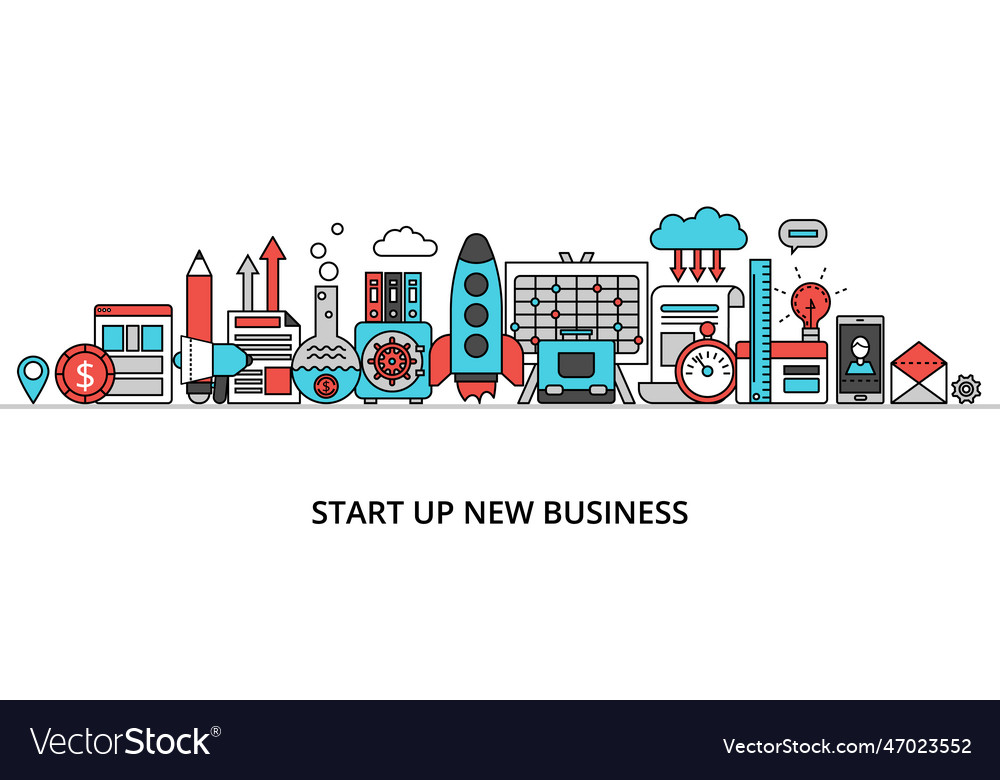 Concept of startup new business