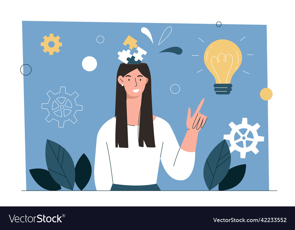 Critical thinking concept Royalty Free Vector Image