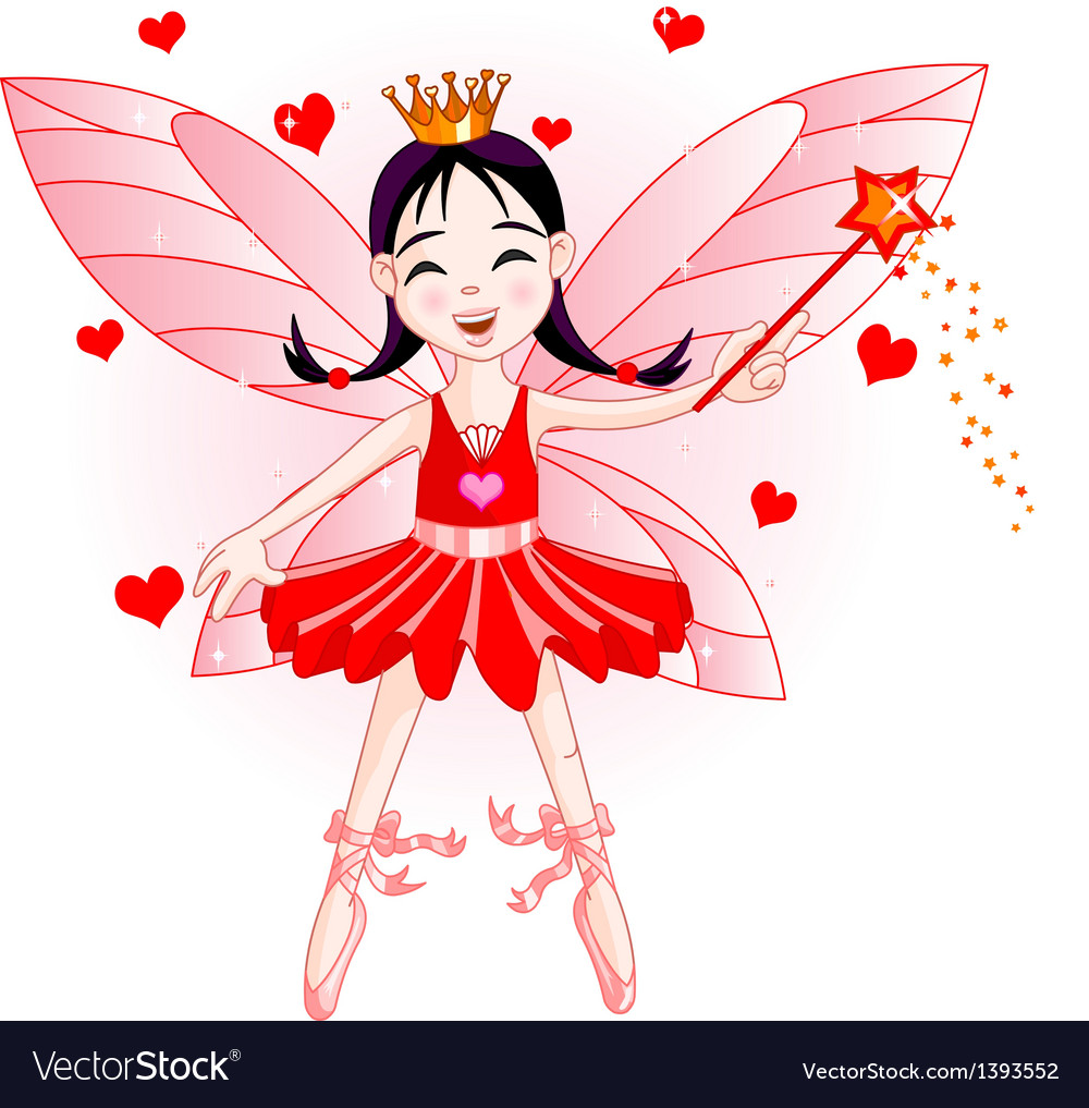 Red fairy Royalty Free Vector Image VectorStock
