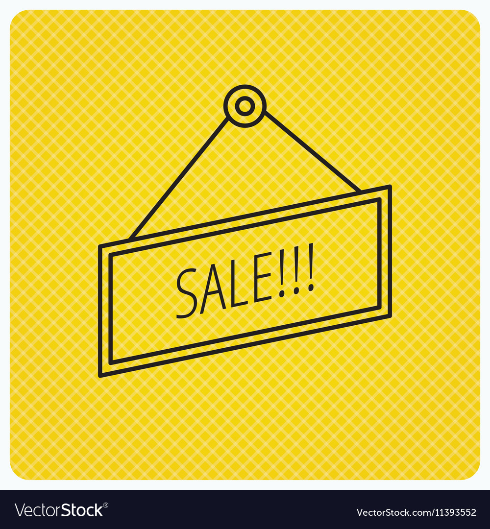 Sale icon advertising banner tag sign