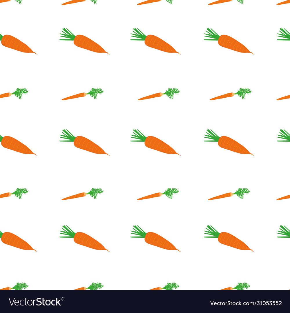 Seamless pattern carrot isolated