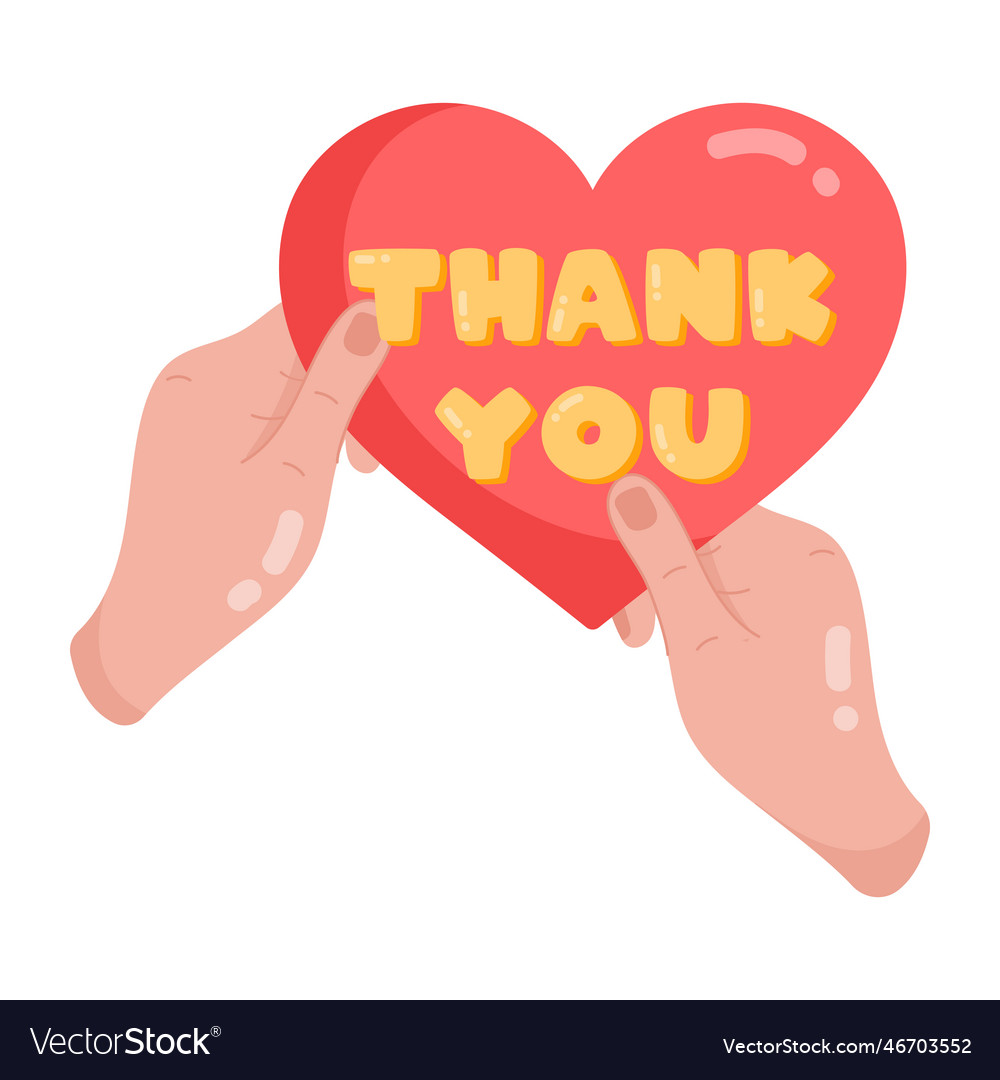 Thanks love Royalty Free Vector Image - VectorStock