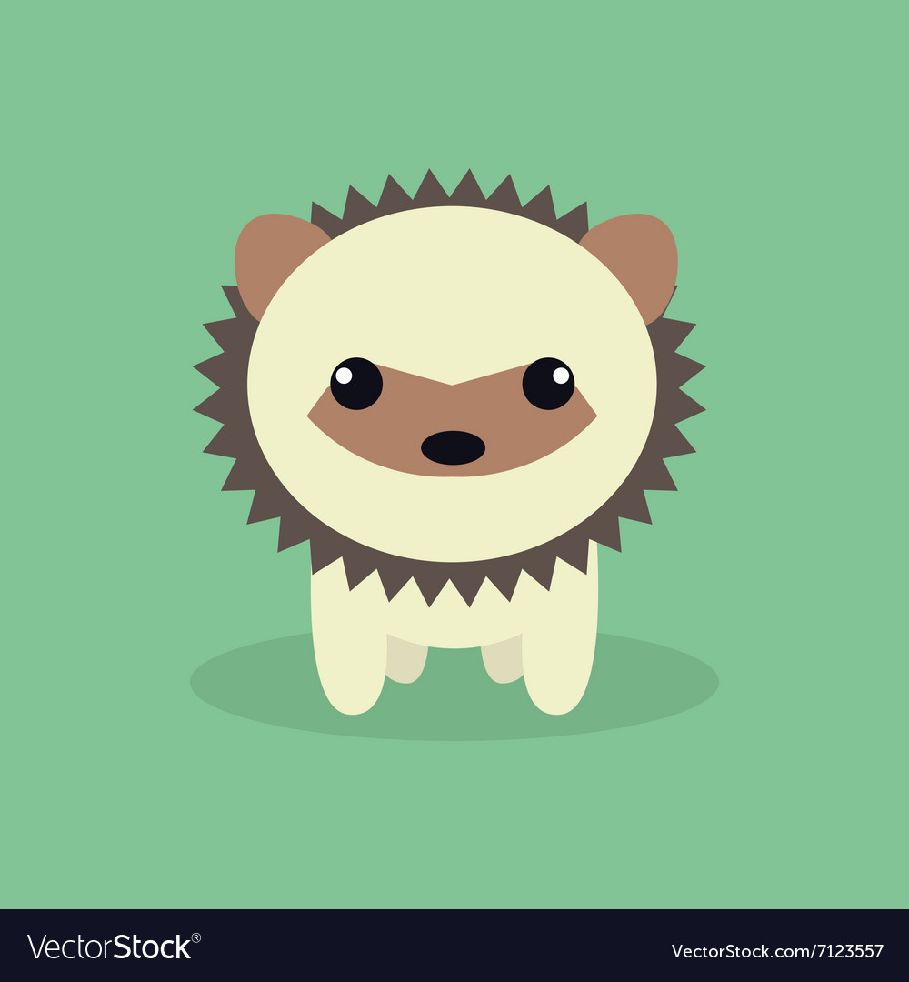 Cute cartoon porcupine