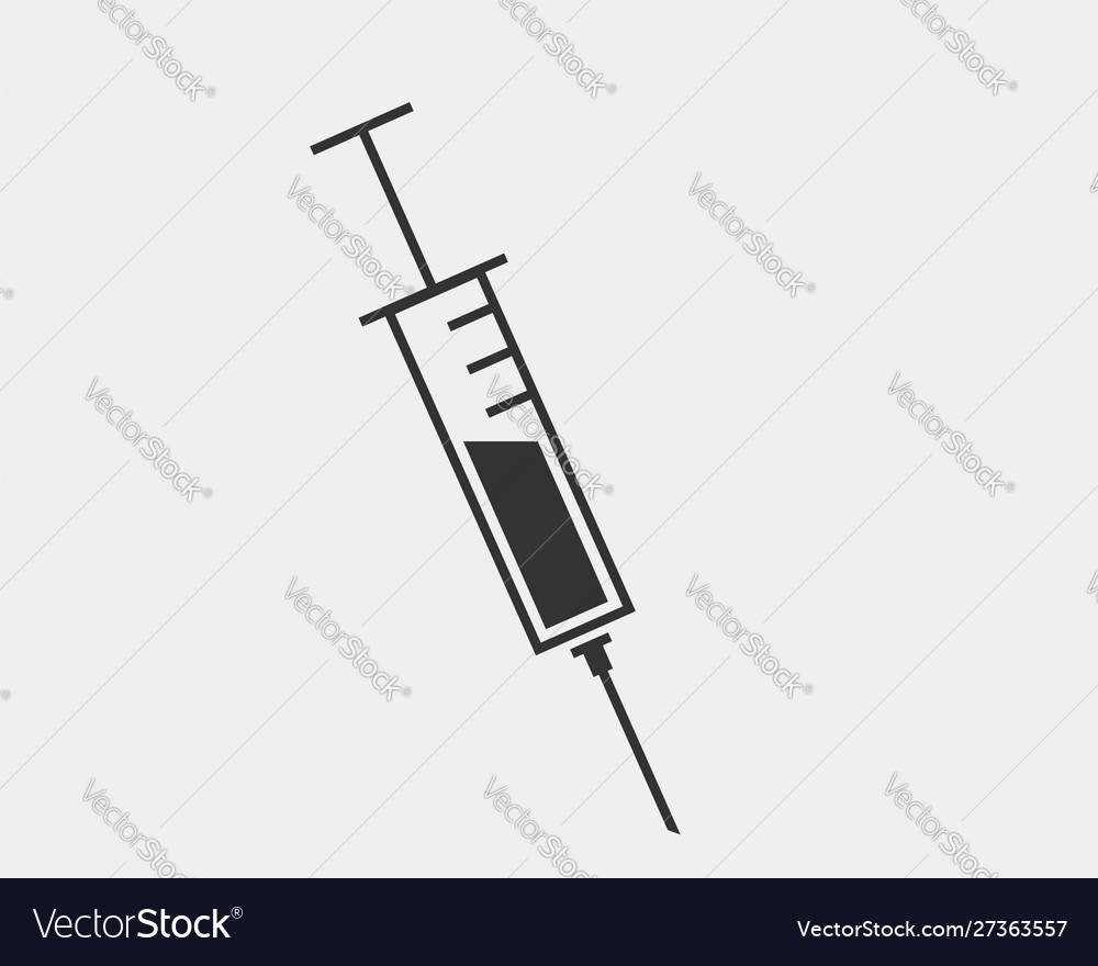 Medical icons syringe icon medicine drug