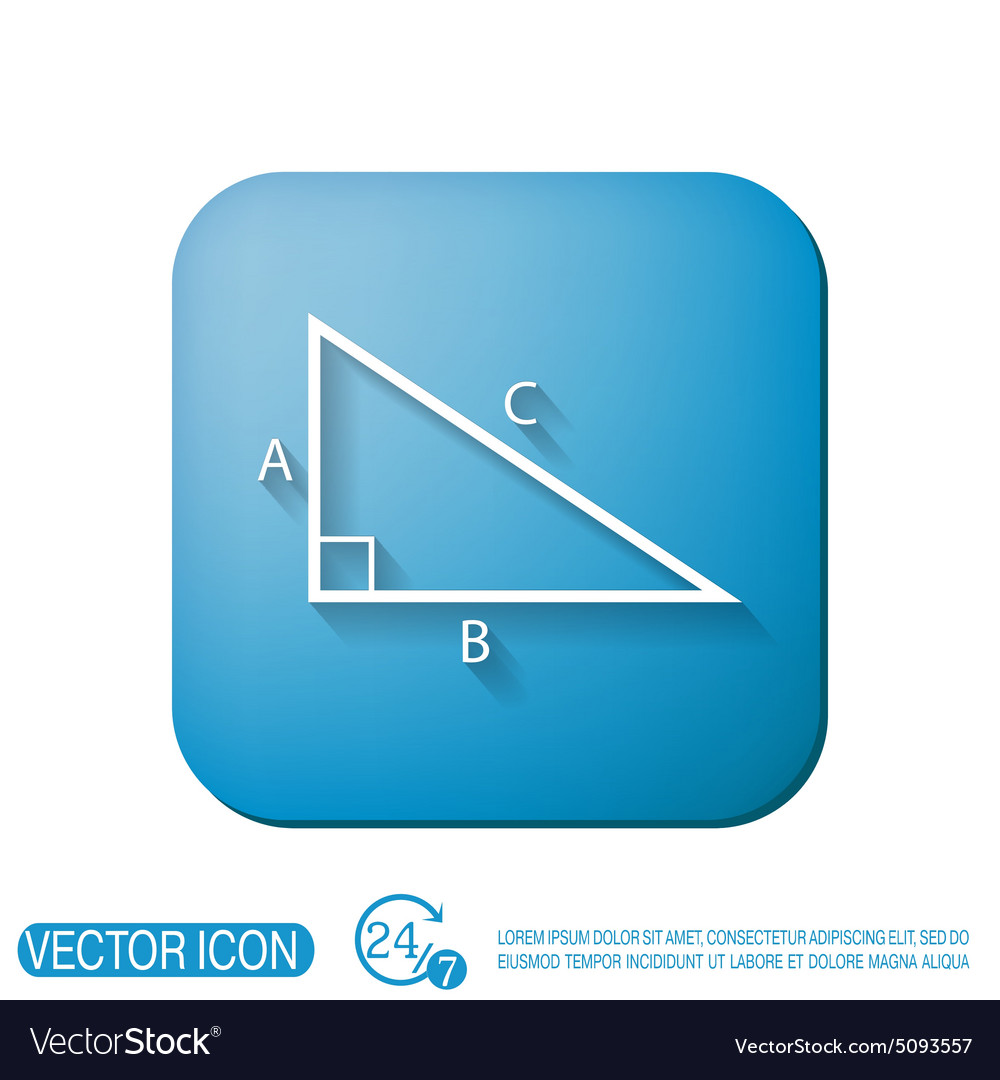 Triangle math symbol icon geometry learning