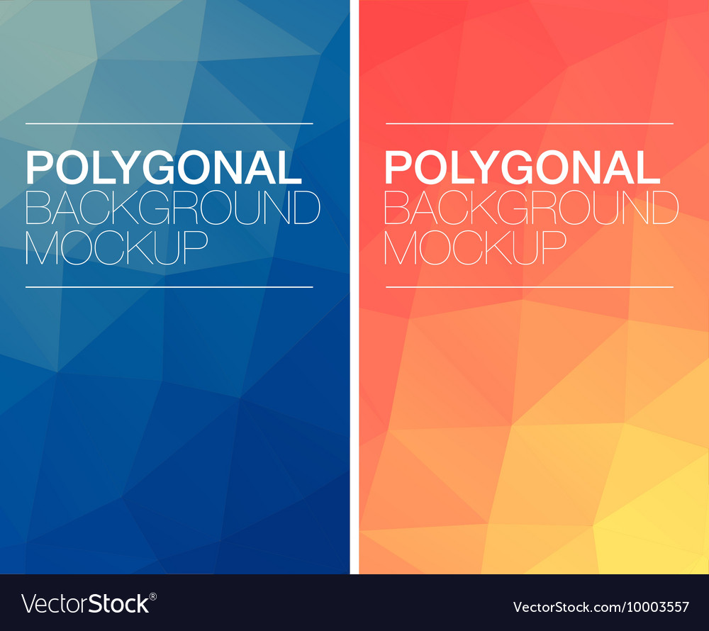 Vertical polygonal banners