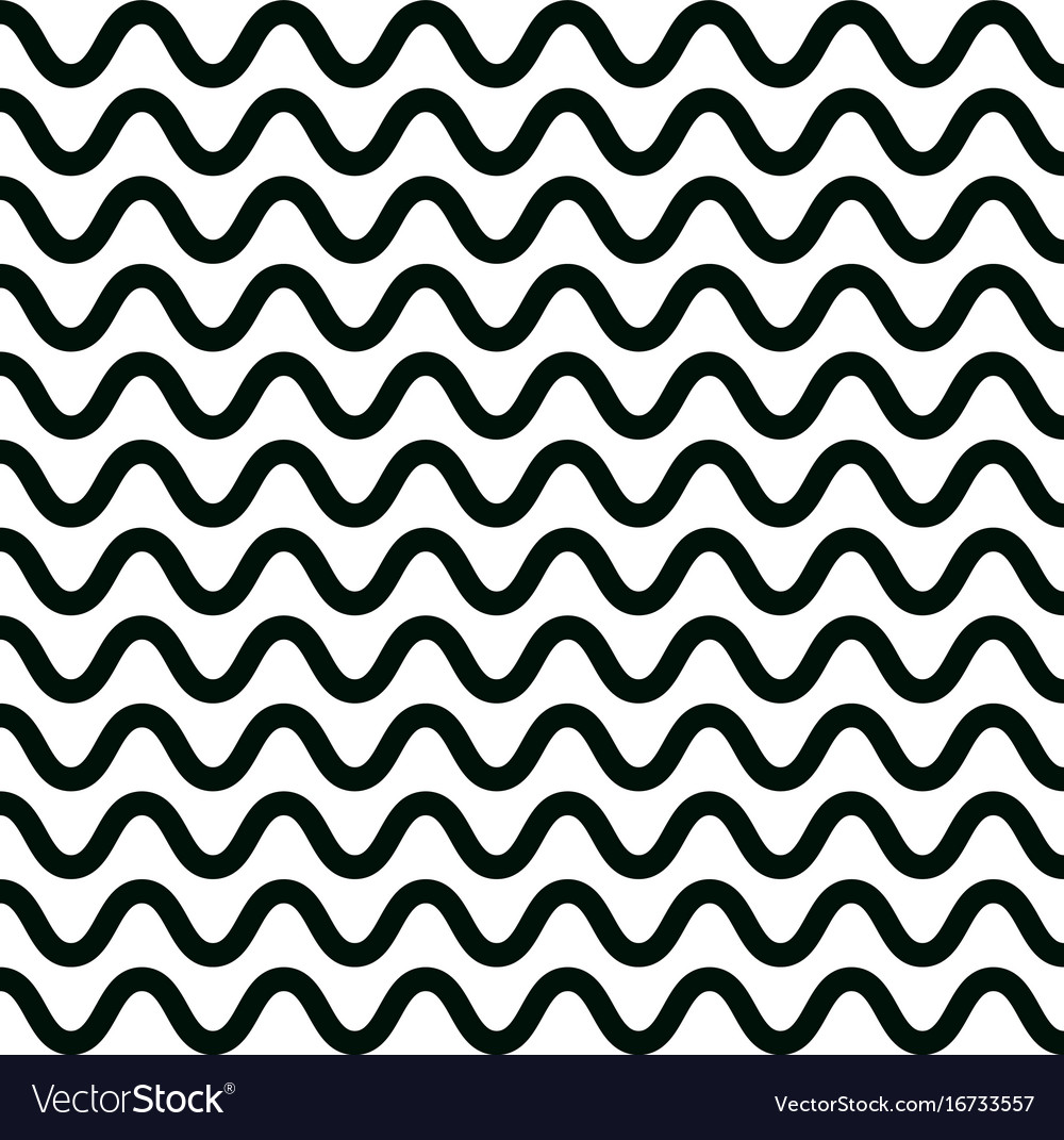 Wave Pattern Design Graphic Wavy Lines Royalty Free Vector