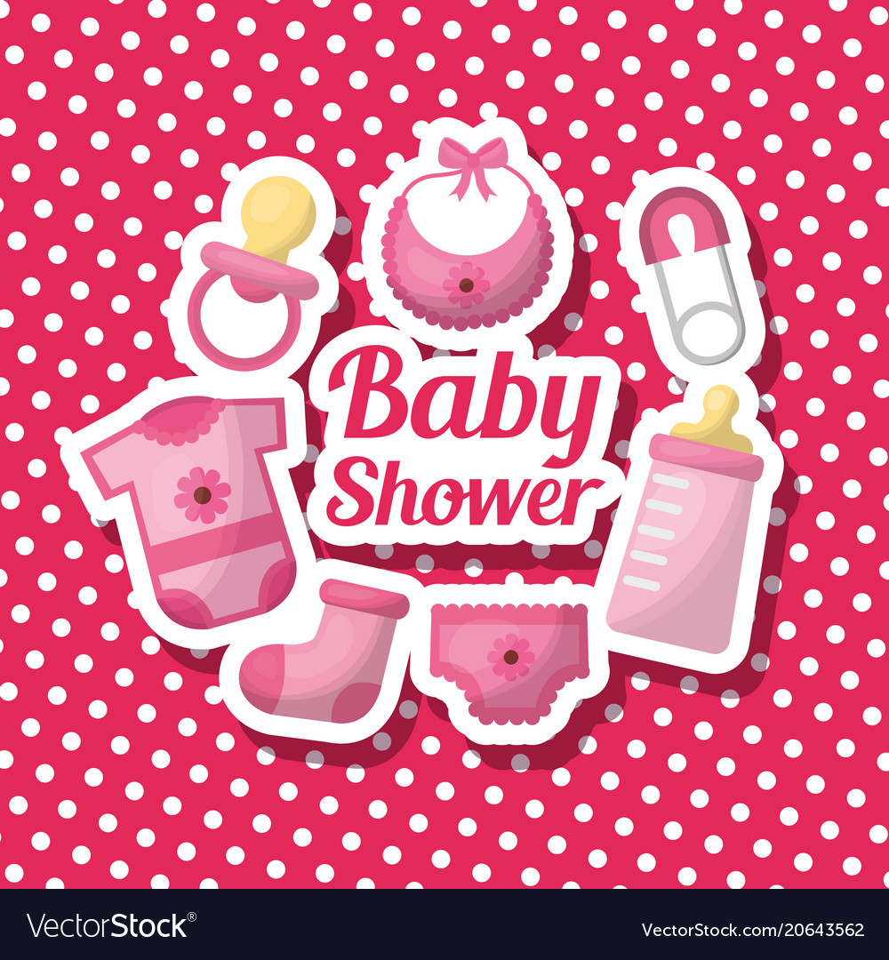 Baby shower card Royalty Free Vector Image - VectorStock