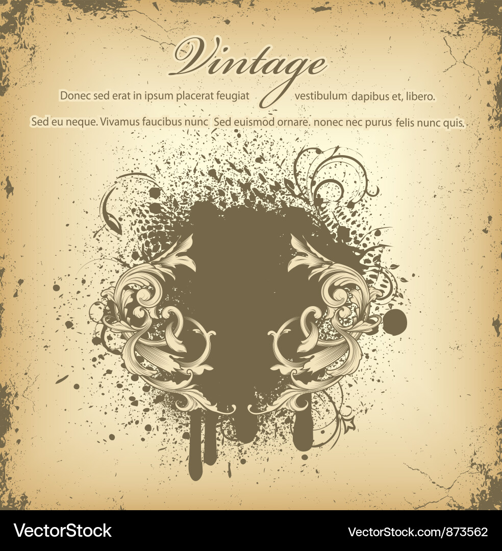 Vintage background Royalty Free Vector Image - VectorStock