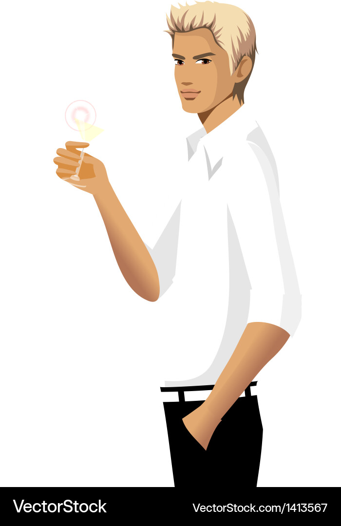 A view of man Royalty Free Vector Image - VectorStock