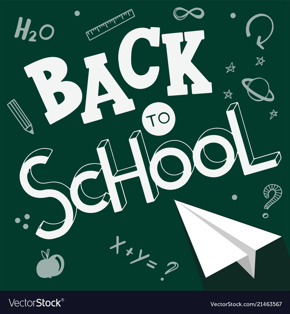 Back to school hand drawn lettering