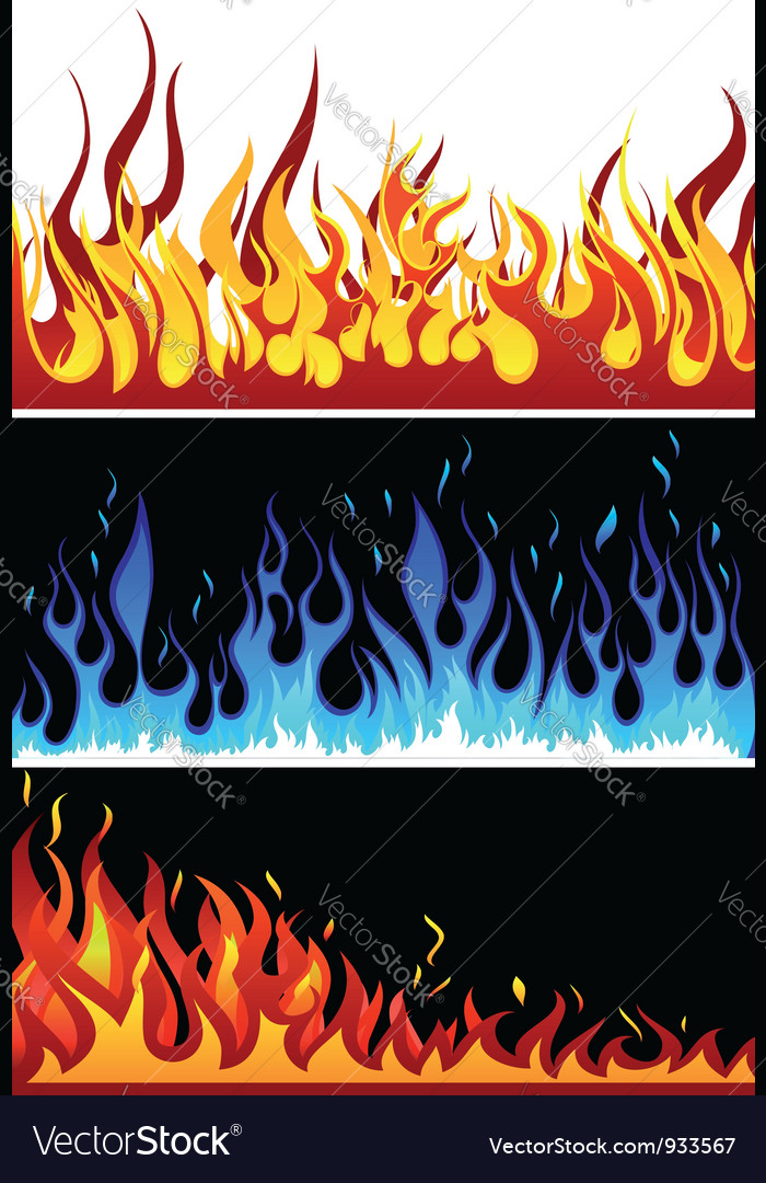 fire backgr set royalty free vector image vectorstock