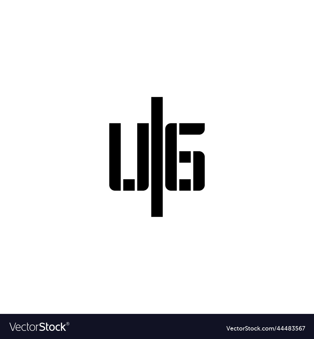 Ug geometric bold concept logo initial