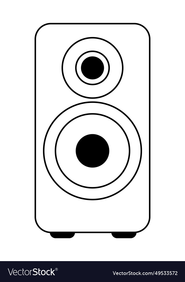 Audio speaker computer equipment Royalty Free Vector Image