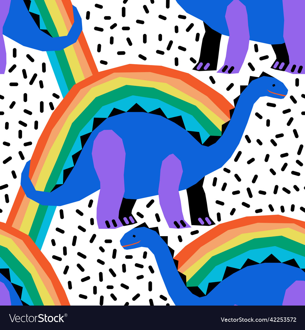 dinosaurs and rainbows