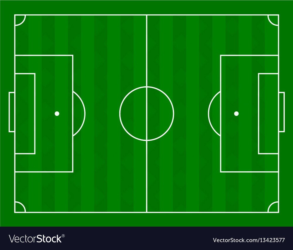 A football field Royalty Free Vector Image - VectorStock