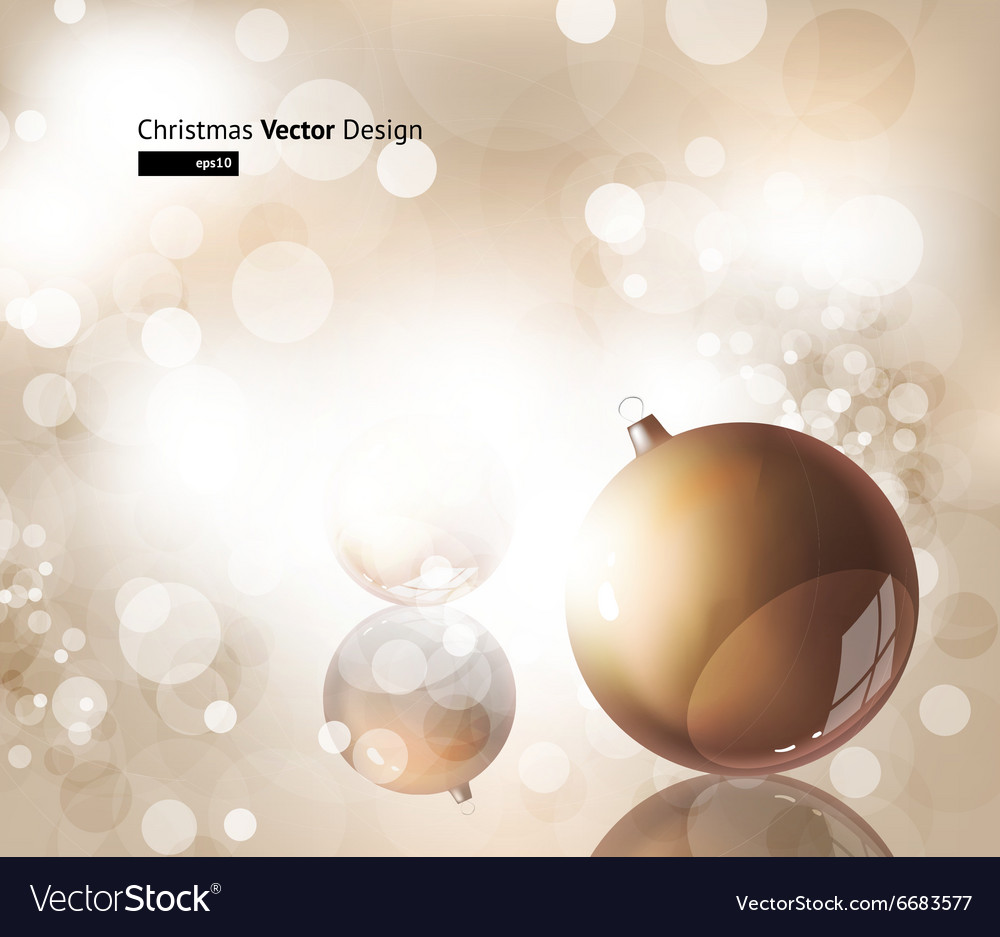 Christmas background with baubles