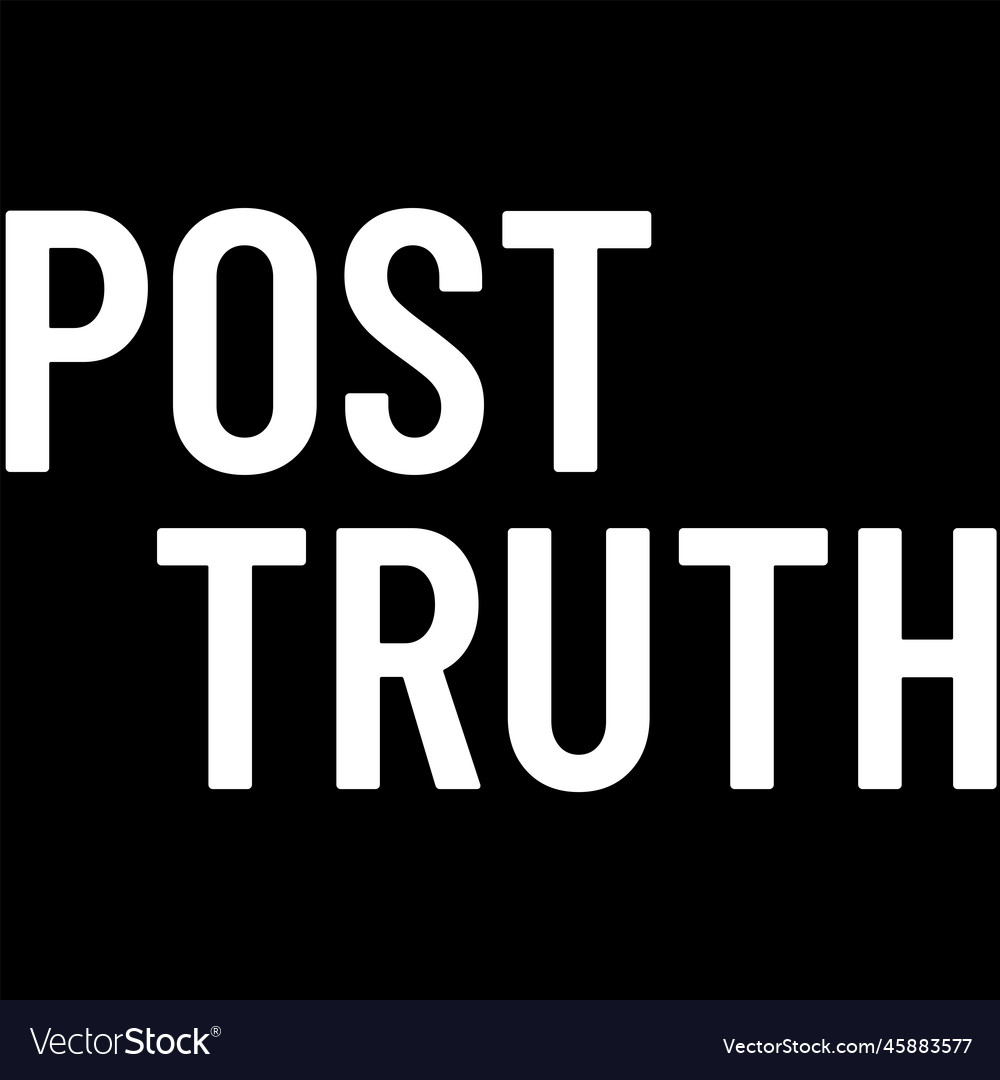 For post truth concept fact and fake Royalty Free Vector