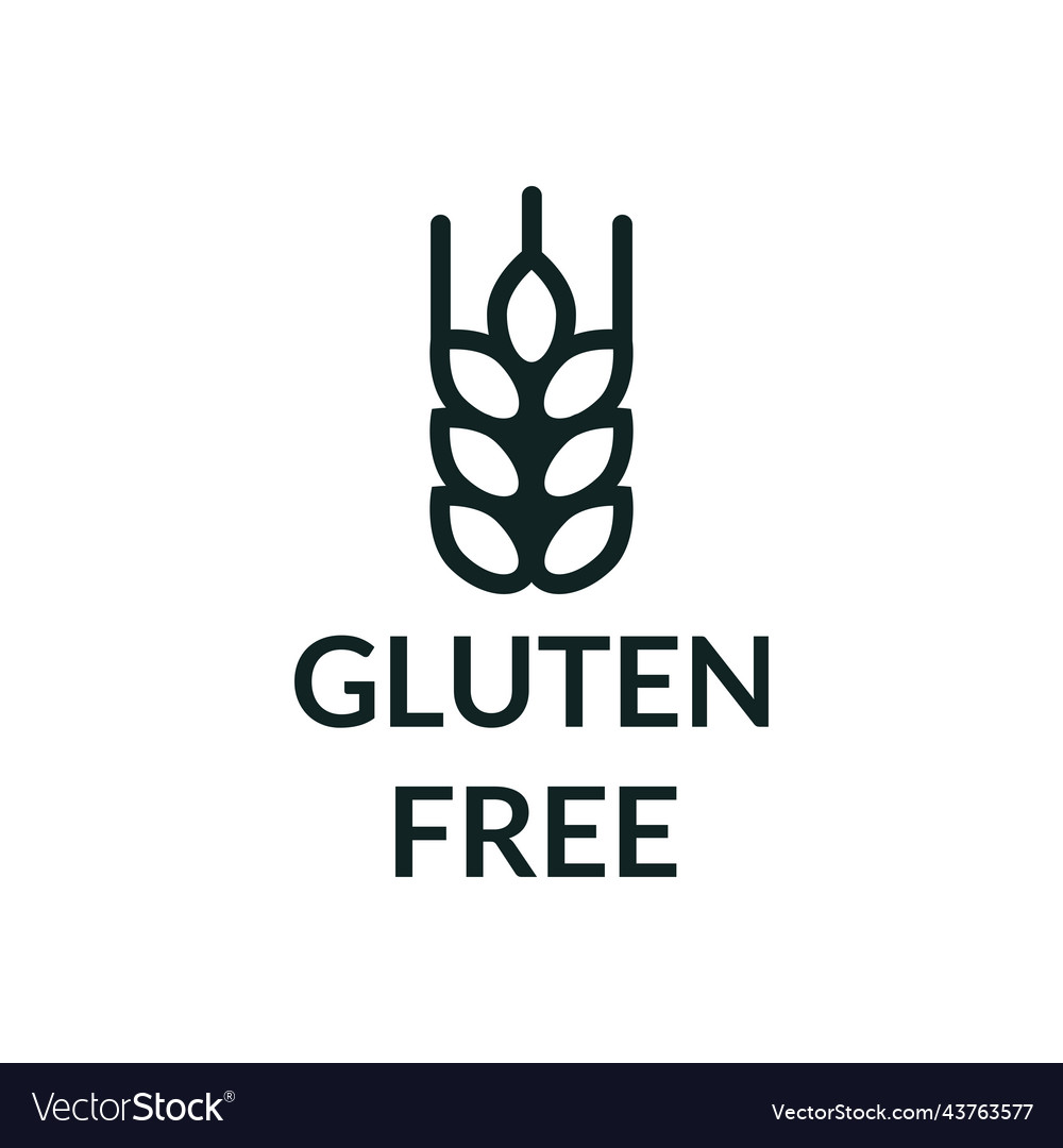 Gluten free icon for labeling gluten-free Vector Image