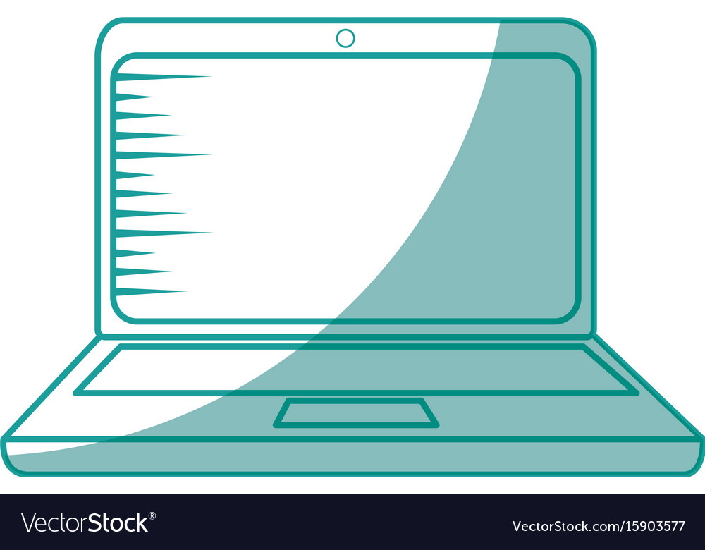 Isolierter Büro-Laptop