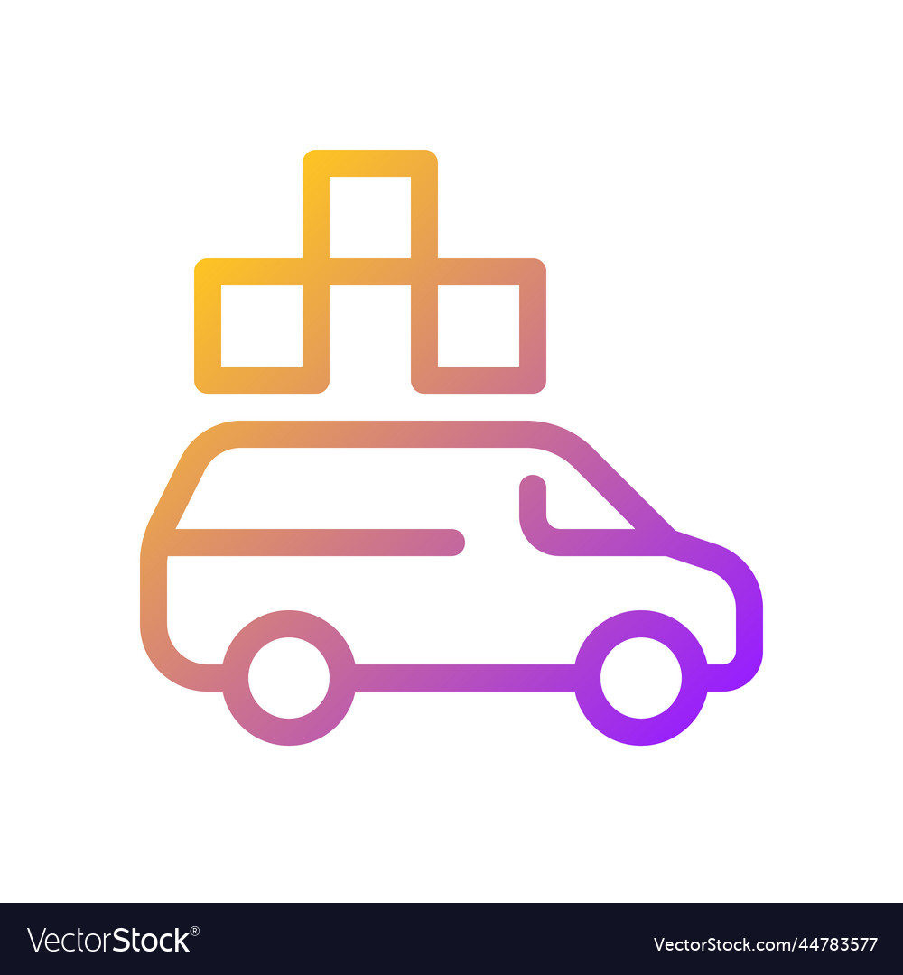 Minivan taxi icon: \