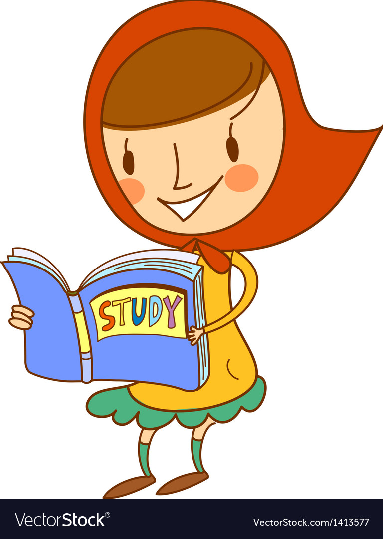 Side view of girl holding book