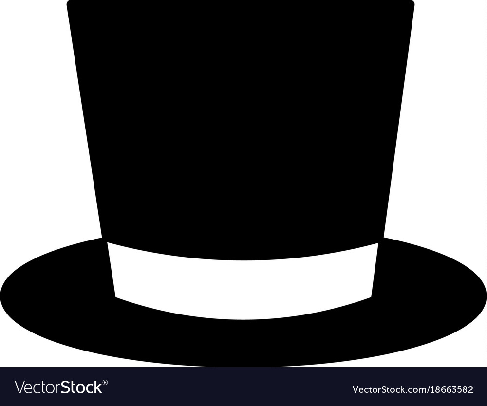 Download Christmas decoration top hat for snowman cloth Vector Image