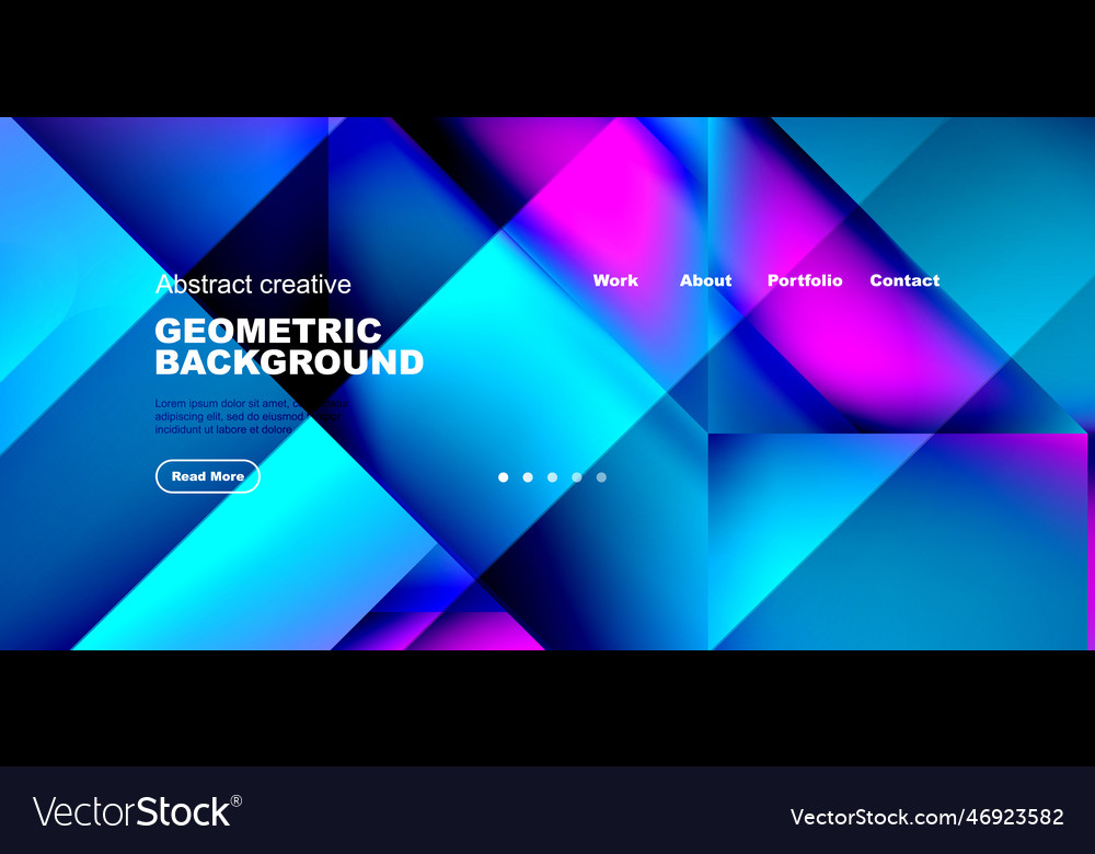 Dynamic triangle design with fluid gradient colors