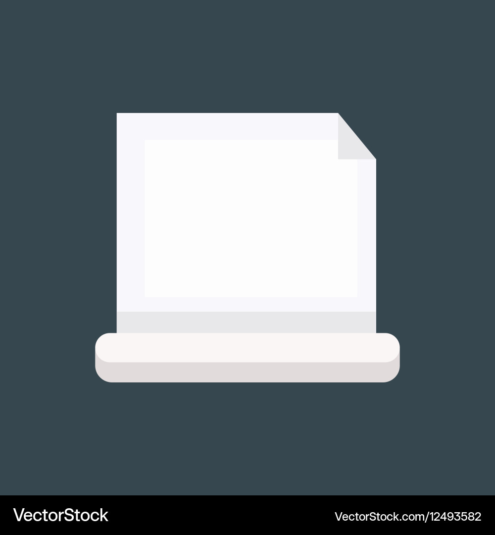 Empty paper sheet Royalty Free Vector Image - VectorStock