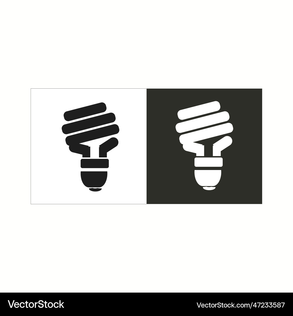 Energy saving fluorescent light Royalty Free Vector Image