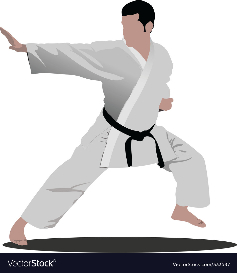 Karate sportsman