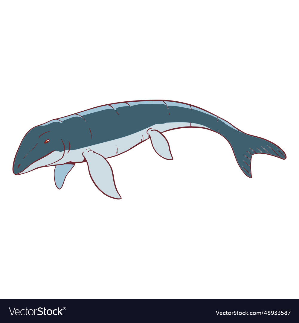 Mosasaur lizard Royalty Free Vector Image - VectorStock