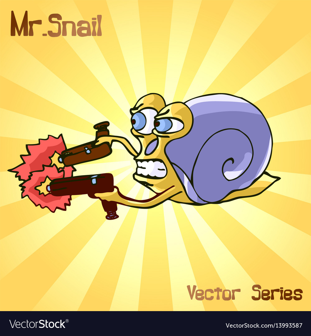 Mr snail with gun