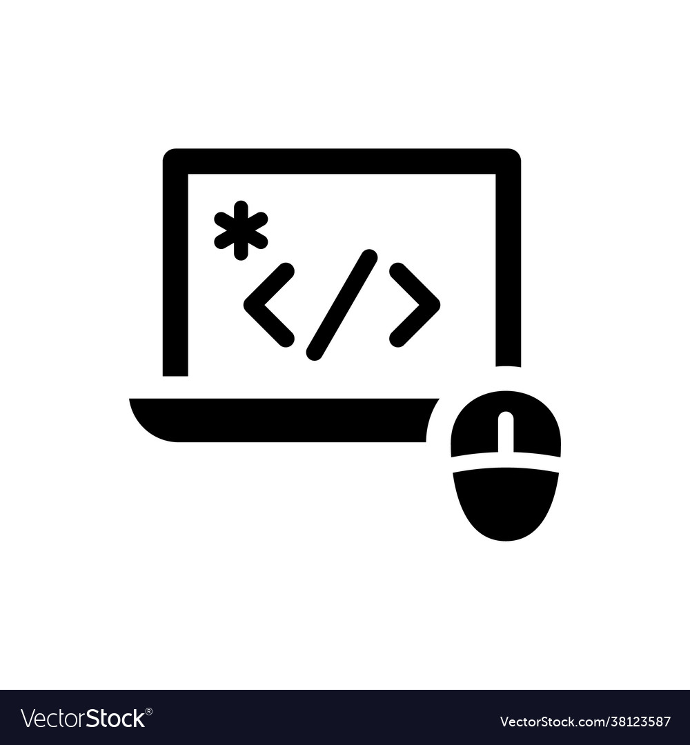 Programming icon eps file Royalty Free Vector Image