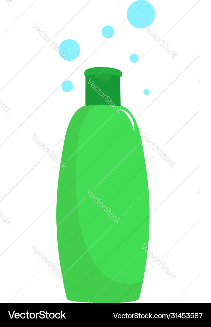 Shampoo on white background Royalty Free Vector Image