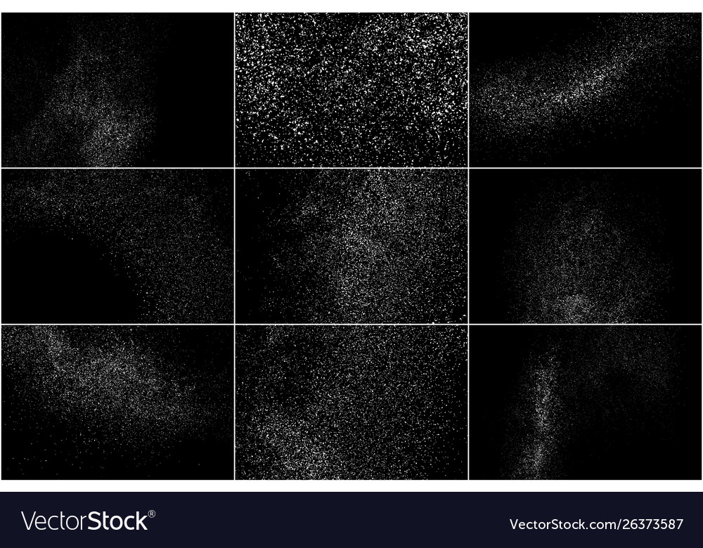 White noise granules set elements Royalty Free Vector Image