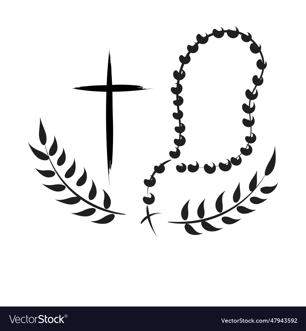 Christian symbol design for print Royalty Free Vector Image