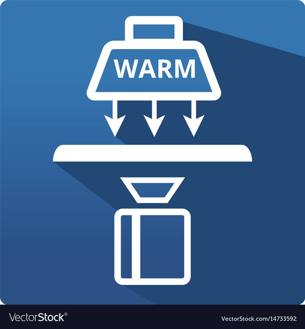 Industrial thermography icon Royalty Free Vector Image