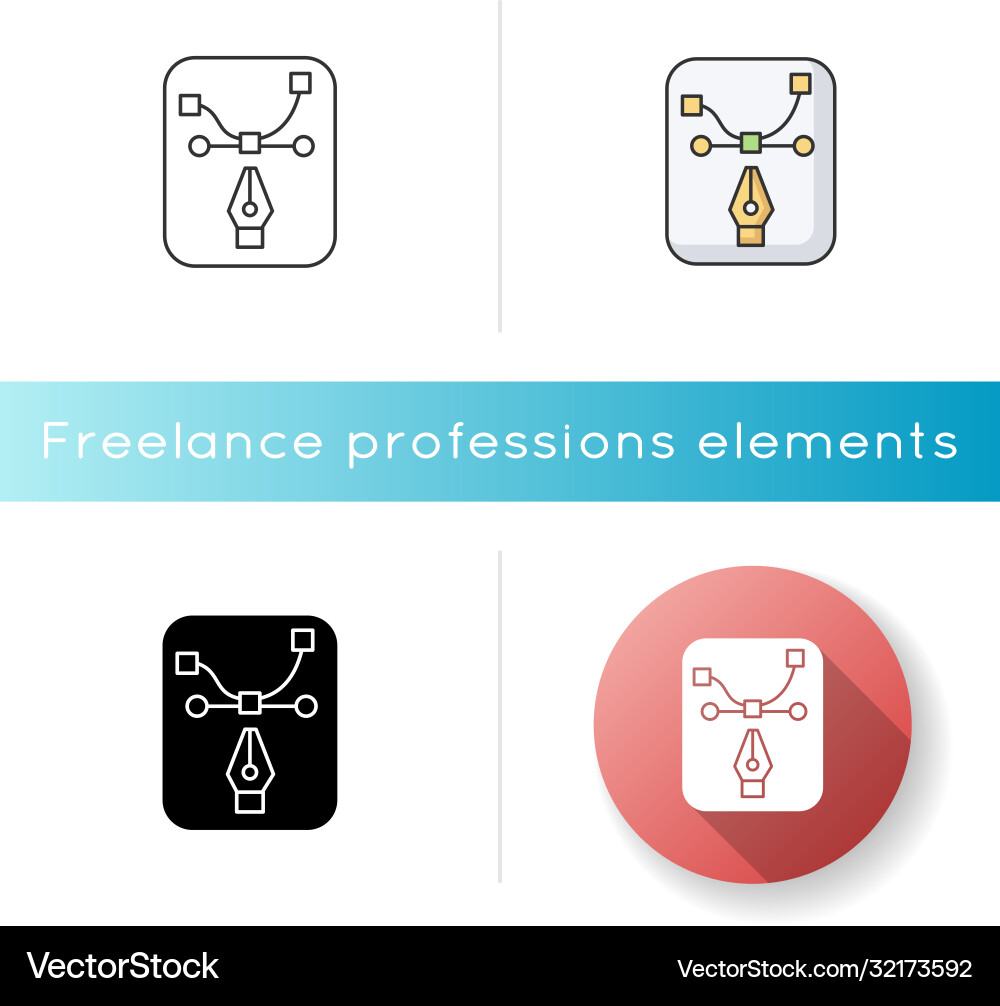 Pen tool icon Royalty Free Vector Image - VectorStock
