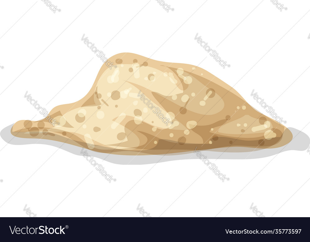 Ginger powder icon cartoon style Royalty Free Vector Image