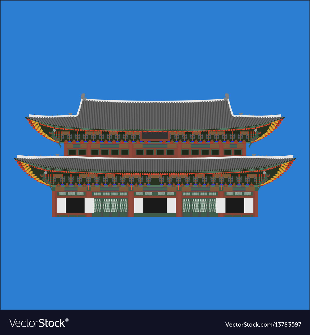 Gyeongbokgung south korea country design flat