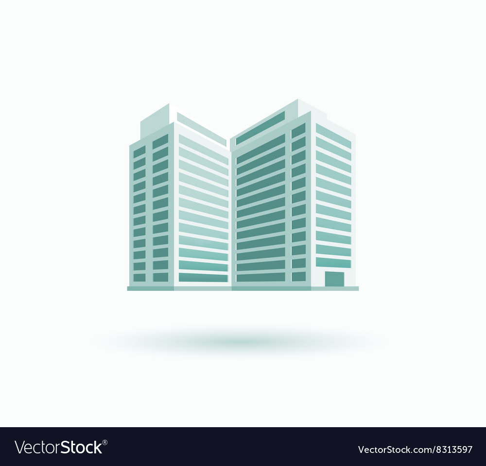 Skyscrapers house building icon