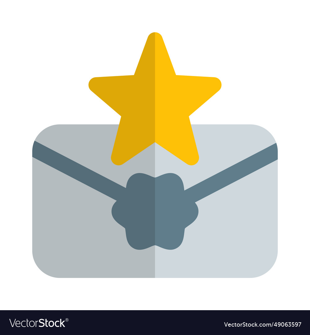 Using an envelope to transmit important message Vector Image