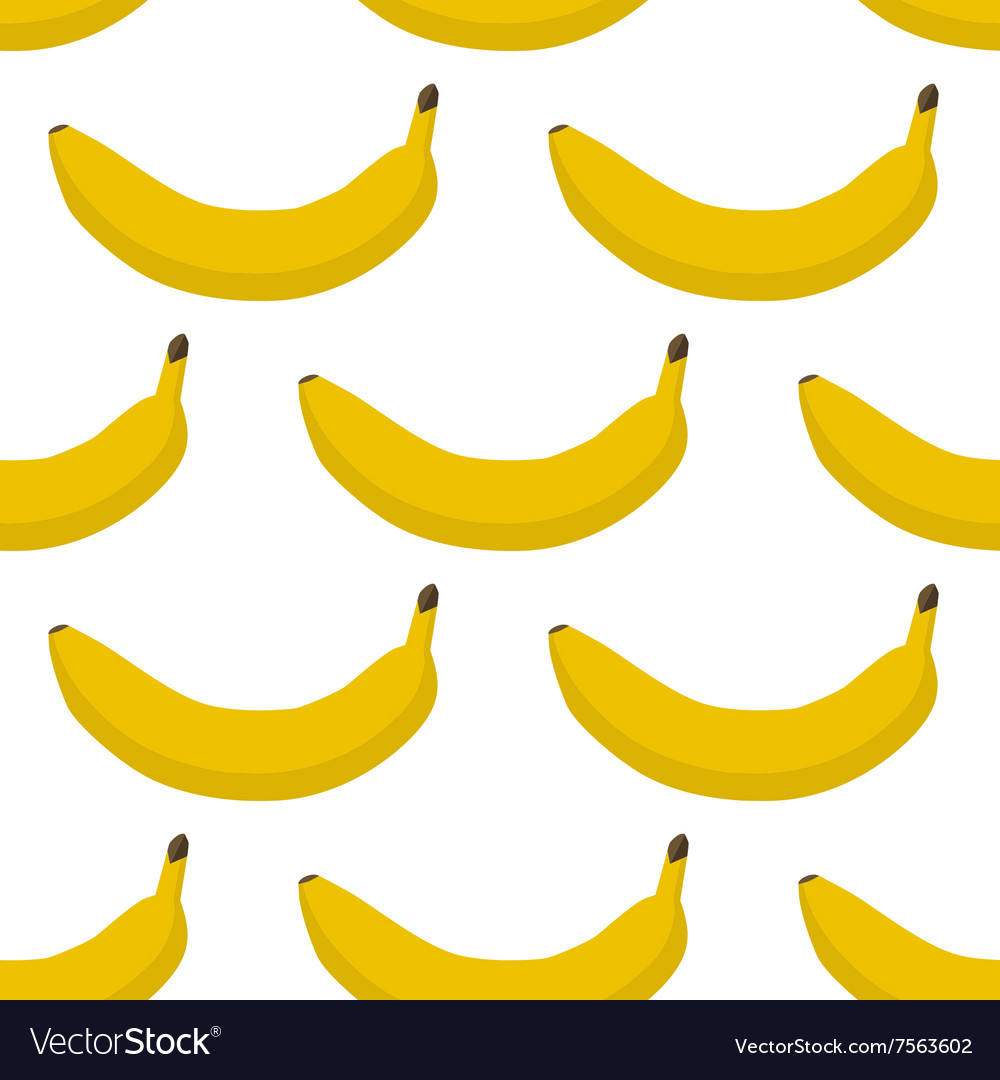 Colorful seamless pattern of bananas