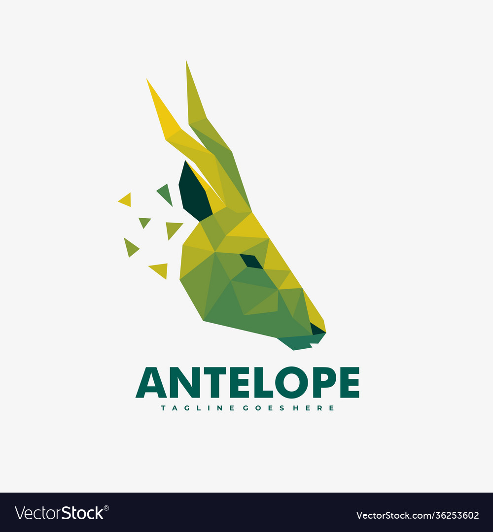 Logo antelope gradient colorful style