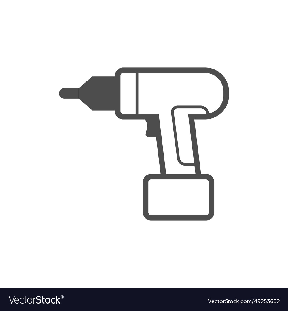 Screwdriver electric construction Royalty Free Vector Image