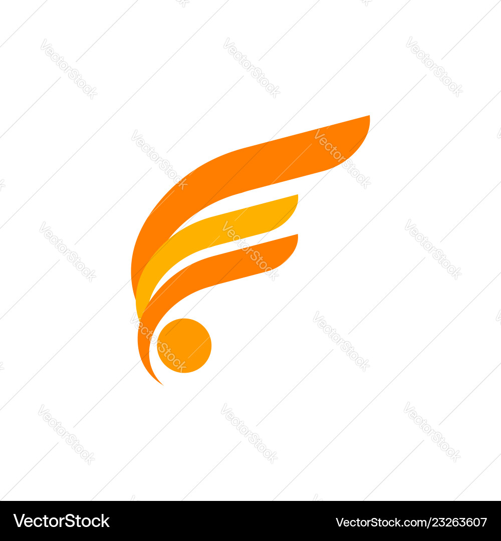 Abstract line shape square logo Royalty Free Vector Image